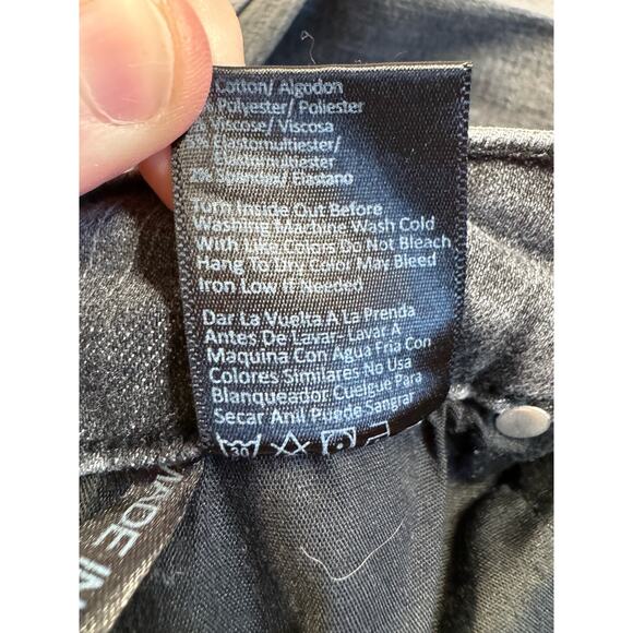 Risen Dexter Skinny Jean Women’s Size 30/11 Gray Light Distress Stretch Mid Rise - Picture 13 of 14